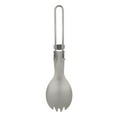 thumbnail image 2 of Lixada Titanium Camping Tableware Set: Lightweight Foldable 300ml Cup with Locking Handle + Collapsible Spork, Includes Mesh Storage Sack – Ideal for Hiking, Backpacking, Picnics & Outdoor Adventures, 2 of 6