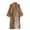 01-Khaki420, variant on Women's Mountain Tree Graphic Sleep Robe Three-Quarter Sleeve Vintage Indoor Bath Gown