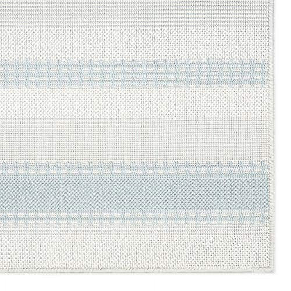 Home Dynamix Tripoli Mateo Modern Striped Indoor/Outdoor Area Rug, Blue/Cream, 7'10"x10'2"