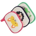 thumbnail image 4 of 3 pcs Baby Bath Sponge Cartoon Animal Infant Bath Scrubber Newborn Bath Sponge, 4 of 7