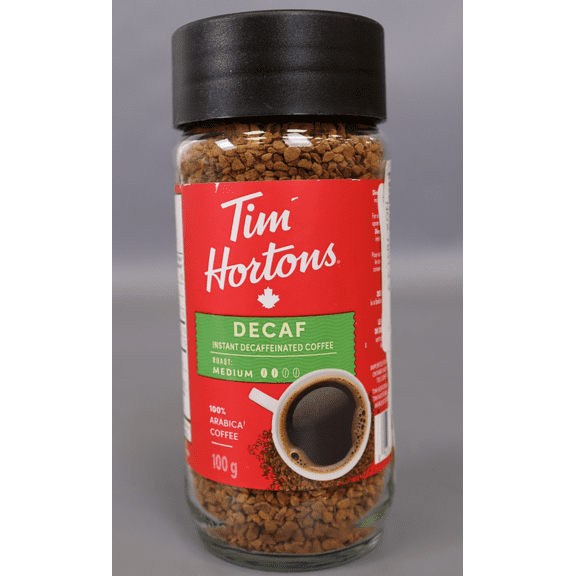 Tim Hortons Premium Instant Coffee Decaf, 100g/3.5 oz