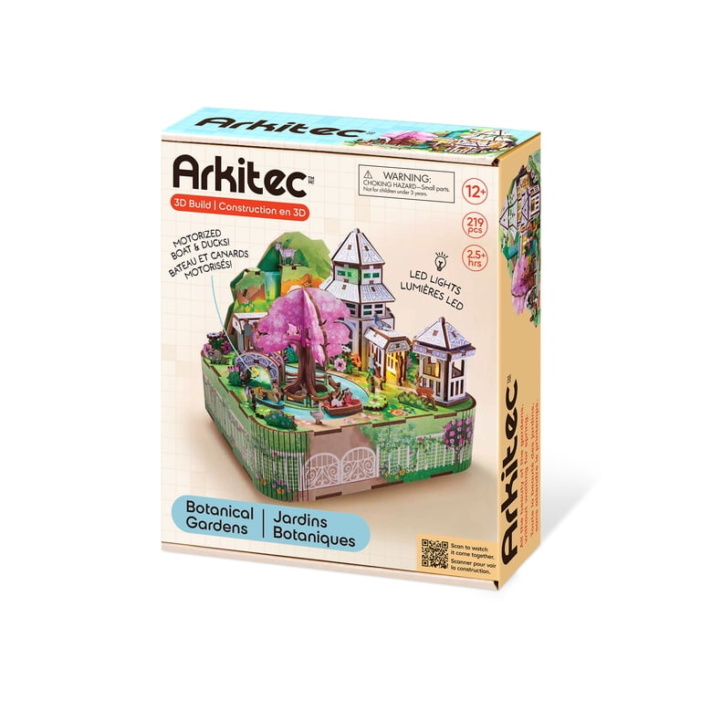 Arkitec Botanical Gardens 3D Build Wooden Puzzle, 219-Piece photo 4