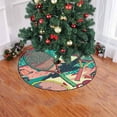 thumbnail image 2 of RYLABLUE Tapis de Support de Jupe de Sapin de Noël RacketTennis Coloré pour Décoration de Fête Intérieure Extérieure 36 Pouces, 2 of 3