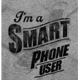 thumbnail image 2 of Smart Phone User Cell Mobile Device Plus Size Crewneck Graphic Tee Shirt Brisco Brands 2X, 2 of 5