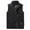Black, variant on Herrnalise Fashion Men Solid Stand Collar Sleeveless Cardigan Jacket Outerwear Padded Coat Black