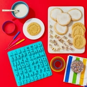 5 Count, Multicolor, Round Double-Sided, Plastic Cookie Cutter Set, by Way To Celebrate