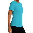 thumbnail image 4 of hlysgo UPF 50+ UV Shirts for Women Long Sleeve Workout Sun Shirt Quick Dry Athletic Hiking Running Tops Blue,2xL, 4 of 5