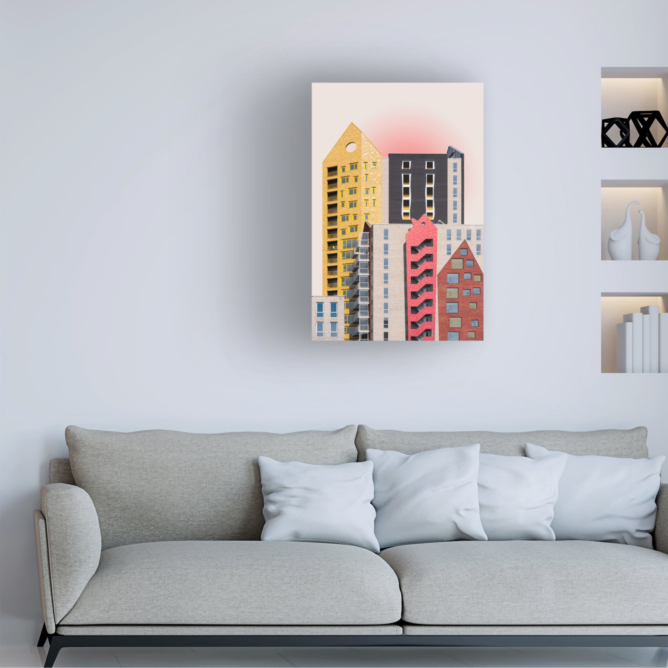 Trademark Fine Art Greetje van Son Playful architecture Canvas Wall Art