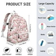 thumbnail image 6 of Shih Tzu Dogs and Flowers Backpack for School,Cute School Bag,Schoolbag with Adjustable Shoulder Straps & Padded Back,13.4"x11"x4.7", 6 of 6
