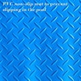 thumbnail image 4 of Dsseng Leaf Pattern Non-Slip Mat for Swimming Pool  Comfortable Soft PVC Anti-Slip Floor Mats Pool Side Protection Mats for Kids Children Seniors  Modern Style Decor  1PC  9”x24”  Blue, 4 of 6