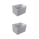 thumbnail image 2 of Matsuzay Caja de plástico duradera - Organizador de almacenamiento apilable para habitación o dormitorio Ahorre espacio cuando no esté en la Type4 NO4, 2 of 6