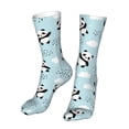 thumbnail image 6 of Xecao Cute Panda Bear Print Fashion No Heel Casual Crew Socks Cushioned Breathable for Men Women - Moisture wicking,Not easy to fade Suitable for daily, 6 of 7