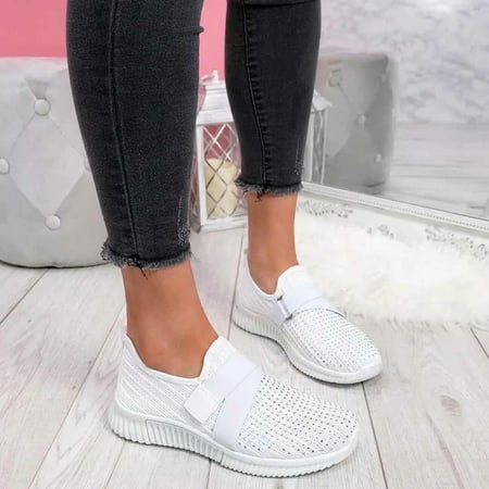 

TALENT Women S Shoes Slip-On Shoes With Orthopedic Sole Women S Fashion Sneakers Platform Sneaker For Women Walking Shoes Casual(White 41)