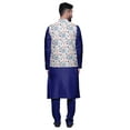 thumbnail image 3 of Atasi Traditional Mens Dupion Silk Kurta Pajama Set With Nehru Jacket Men Wear, 3 of 3