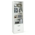 thumbnail image 1 of Costway Bibliothèque Haute à 6 Niveaux Autoportante Bibliothèque Moderne Armoire de Rangement Blanche, 1 of 10