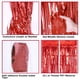 thumbnail image 4 of Cortina con flecos PIGETALE, color rojo metalizado, 1 m x 2,5 m, paquete de 2, 4 of 6