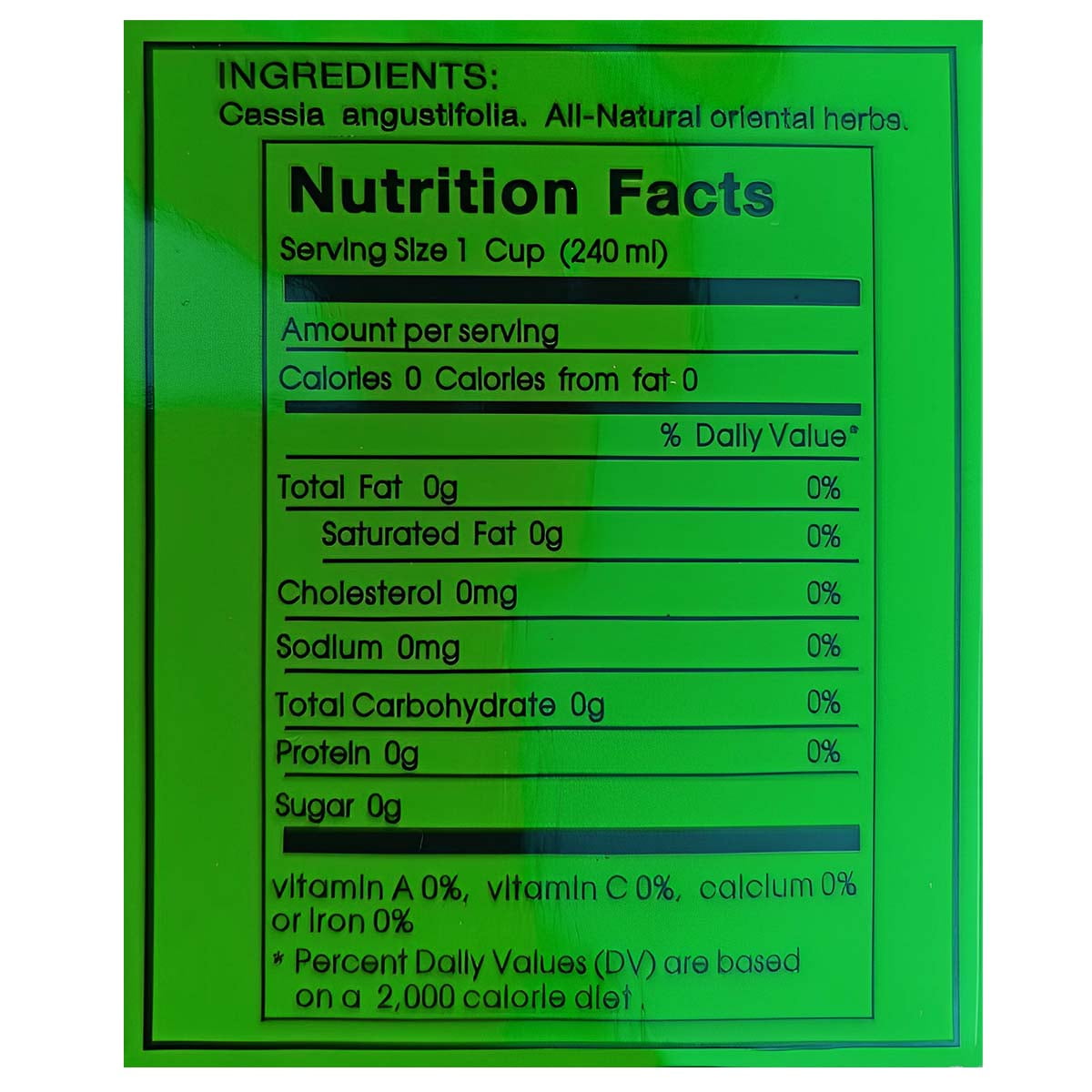 12 Packs Evergreen Leaves Brand Extra Strength California Dieters' Drink, Caffeine Free Herbal Dietary 240 Tea Bags