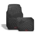 thumbnail image 1 of Tapetes de Lujo para Auto Mikels  Antiderrapante Universal Hule Negro, 1 of 7