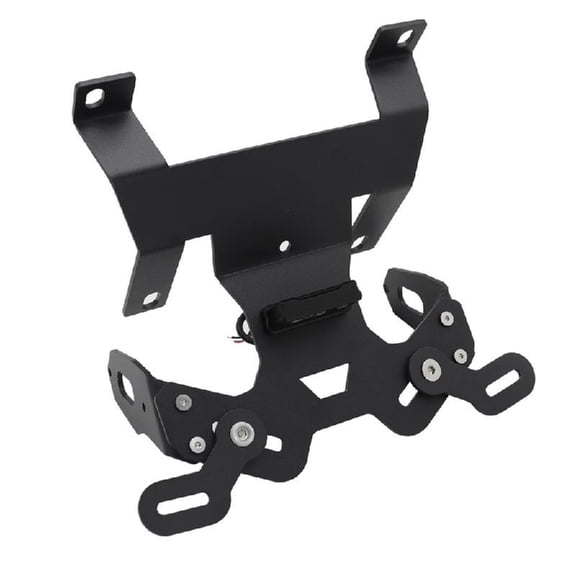 Motorcycle Tail Frame Bracket LED Light Stainless Steel License Plates Holder with LED Light Parts