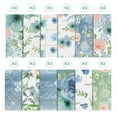 thumbnail image 2 of Twinkseal Blue Floral Scrapbook Paper 24pcs Exquisite Floral Patterns Scrapbooking Paper Diy Crafts Supplies for Home School Floral Cardstock, 2 of 8