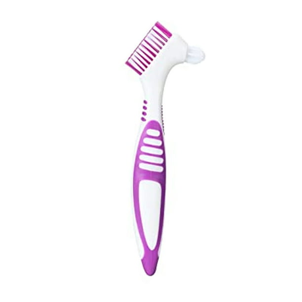 Vogacara 1 cepillo de limpieza de cepillos de dientes, regalos de varios colores con mango cómodo, suministros para el hogar, herramientas de Salud violeta