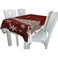 thumbnail image 3 of GZHJMY Christmas Rectangle Tablecloth 60"(W) x 120"(L), Christmas Modern Table Linen Cloth Cover for Kitchen Dining Room Party Home Decor, 3 of 5
