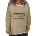 thumbnail image 2 of Herrnalise New ActivewearLetter Graphic Print Sweatshirts for Women Oversized Long Sleeve Casual Drawstring Fall Pullover Sweatshirt Tops Gear up for greatness for less, 2 of 3