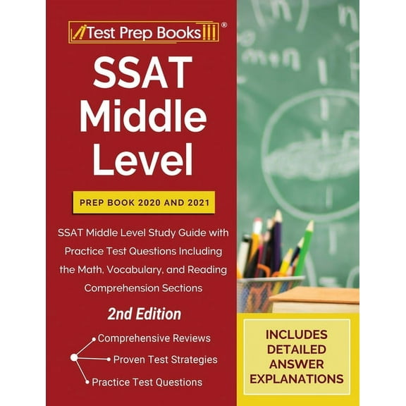 SSAT Middle Level Prep Book 2020 and 2021: SSAT Middle Level Study Guide with Practice Test Questions Including the Math, (Paperback)