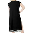 thumbnail image 2 of HAPPY BAY Women's Beachwear Swimsuit Coverups Summer Swim Beach Cover ups for Swimwear Women Loose Bathing Suit Cover-up Dress Robe XL-XXL Raven, Solid, 2 of 4