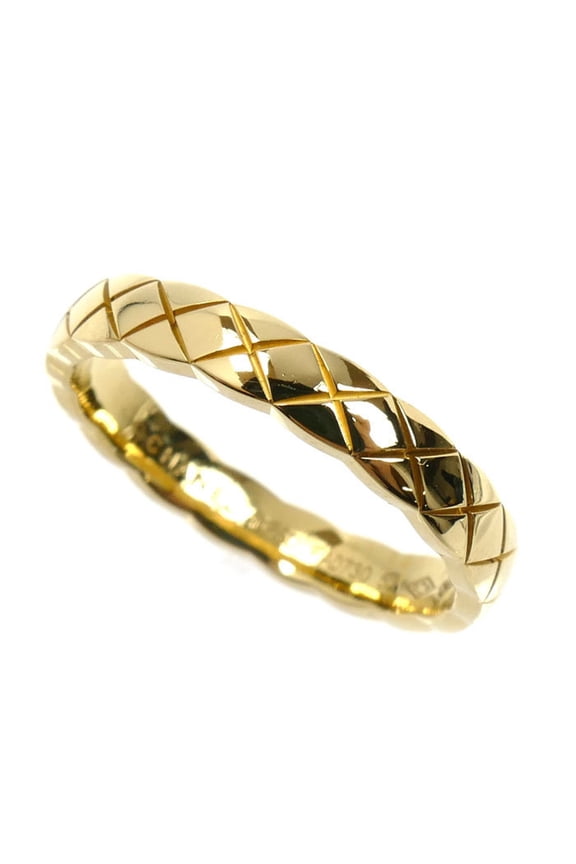Pre-Owned CHANEL 18KYG Yellow Gold Coco Crush Ring J11794 52 3.7g Women's (Good)
