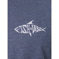 thumbnail image 4 of Fish N Vibe Men's Short Sleeve Fishing Performance Outdoor Graphic T-Shirt, Crown Blue, L, 4 of 7