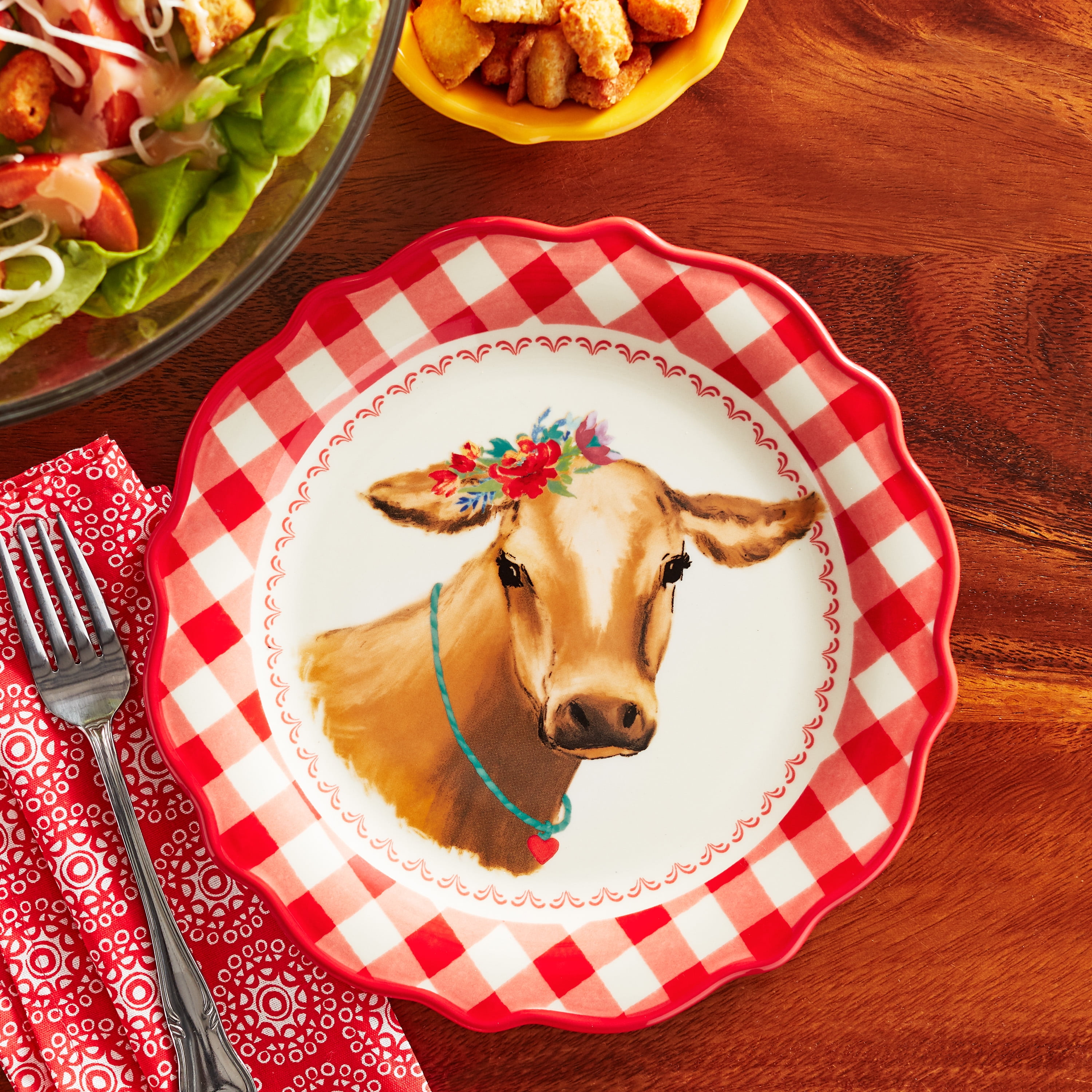 The Pioneer Woman Cow Decal Stoneware Spoon Rest 