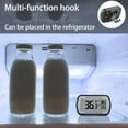 thumbnail image 2 of Fusion 2 Pack Refrigerator Fridge Thermometer Digital Freezer Room Thermometer Waterproof Large LCD Display Max/Min Record Function-Black, 2 of 7