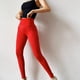 thumbnail image 5 of Pantalones de yoga de cintura alta para correr, deportes, levantamiento de cadera, color puro, para mujer Fridja  hfkajh104621, 5 of 9