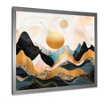 thumbnail image 2 of Designart "Bold Landscape with Pink and Gold Mountains IV" Food & Beverage Framed Wall Art Decor - Traditional Beige Fruits Living Room Framed Canvas Art, 2 of 6