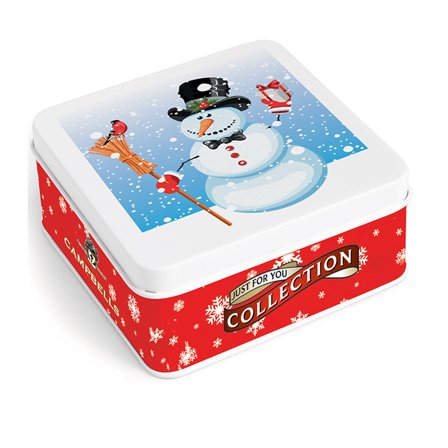 Campbells Shortbreads Christmas Snowman Tin 90g (Pack of 1)
