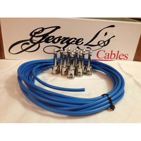 George L's 155 Pedalboard Effects Cable Kit .155 Blue / Nickel - 10/10