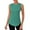 Green, variant on Ltctricy Workout Tank Tops for Women Crew Neck Split Back Curved Hem Sleeveless Gym Yoga Shirts Athletic Tunic Tee Blouses