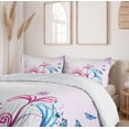 thumbnail image 6 of Ambesonne Nature Duvet Cover Sets, Spring Style Design, 2-King, Lilac Pink Sky Blue, 6 of 7