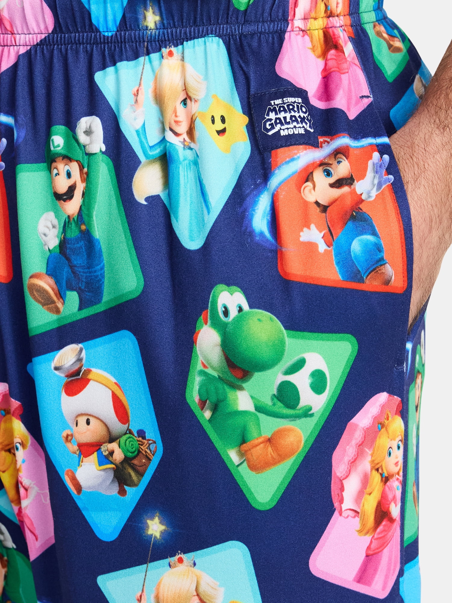 Super Mario Men’s Galaxy Movie Sleep Pants, Sizes S-2XL