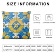 thumbnail image 5 of BANET  Throw Pillow Cover Spanish Closeup Detail of Old Portuguese Glazed Tiles Abstract Pillowcase Home Decorative Square Pillow Case Cushion Cover 12x12in, 5 of 5