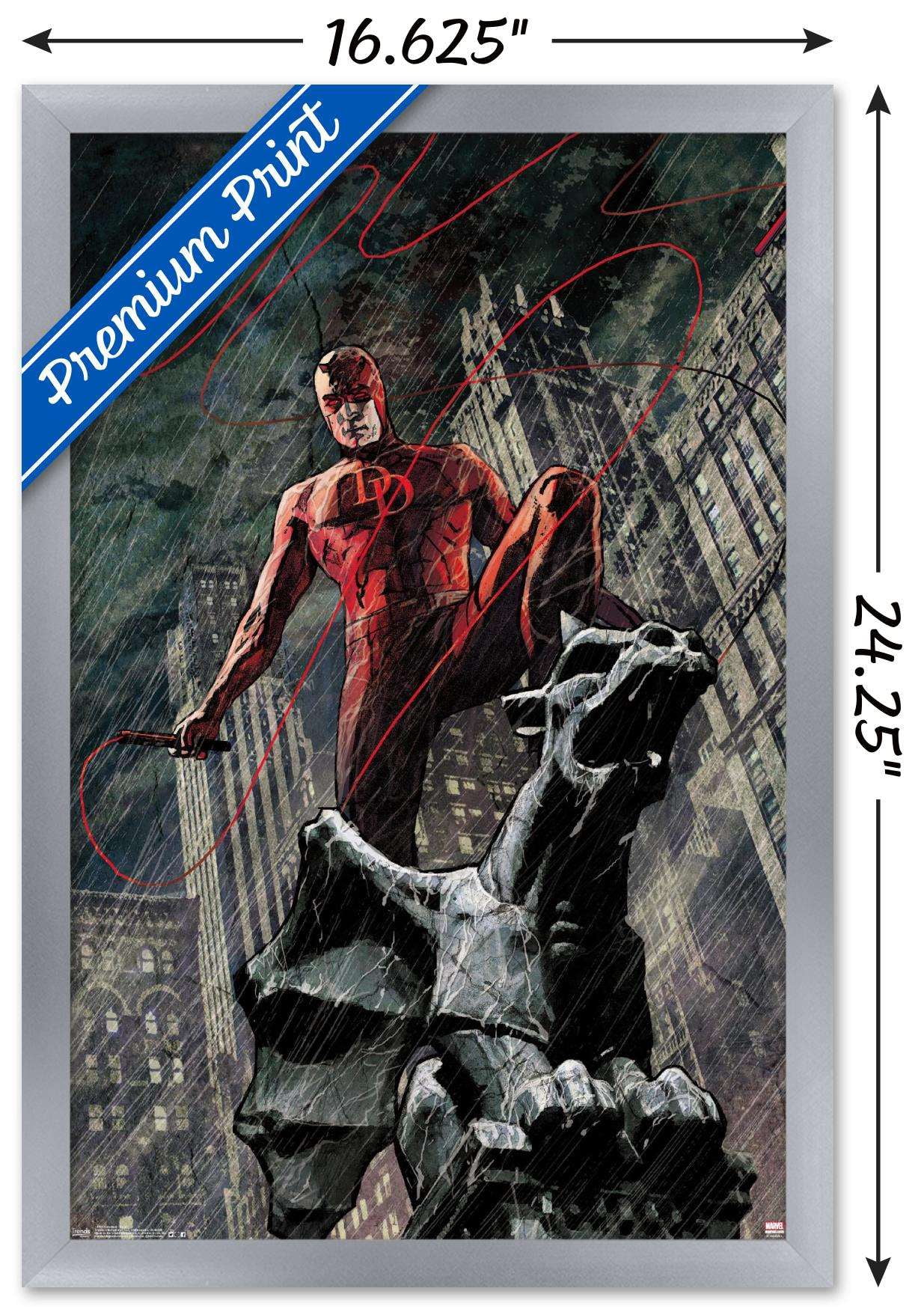 Marvel Comics - DaredeVil - Hell's Kitchen DeVil Wall Poster, 14.725" x 22.375", Framed