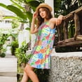 thumbnail image 2 of Logiee easter eggs Print Summer Dresses for Women,Beach Sleeveless Flowy Pocket Tshirt Tank Sundresses,Women's Sleeveless Dress, 2 of 7
