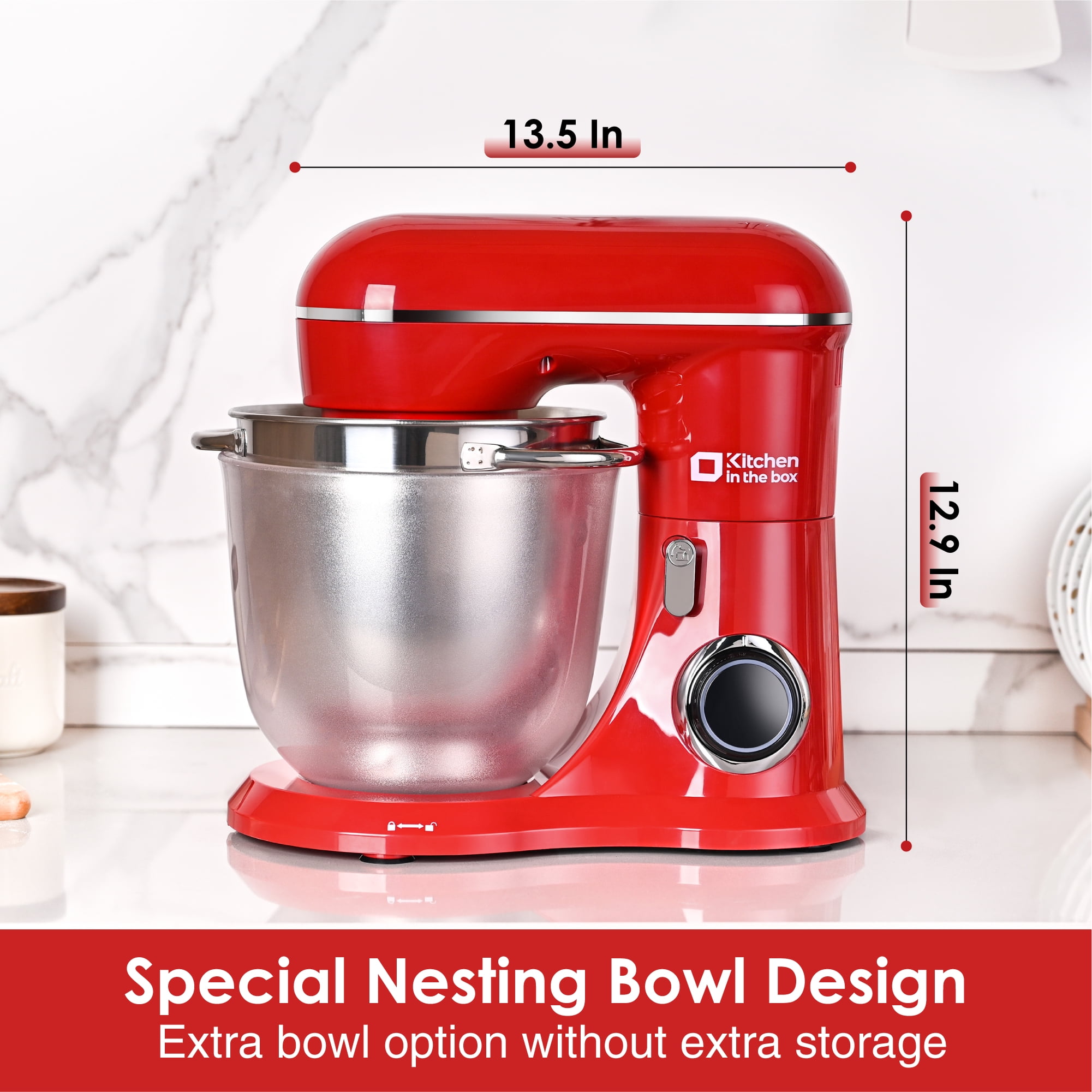 Kitchen in the box 10 Speeds Stand Mixer with 4.5QT+5QT Two Kitchen in the box 10 Speeds Stand Mixer with 4.5QT+5QT Two