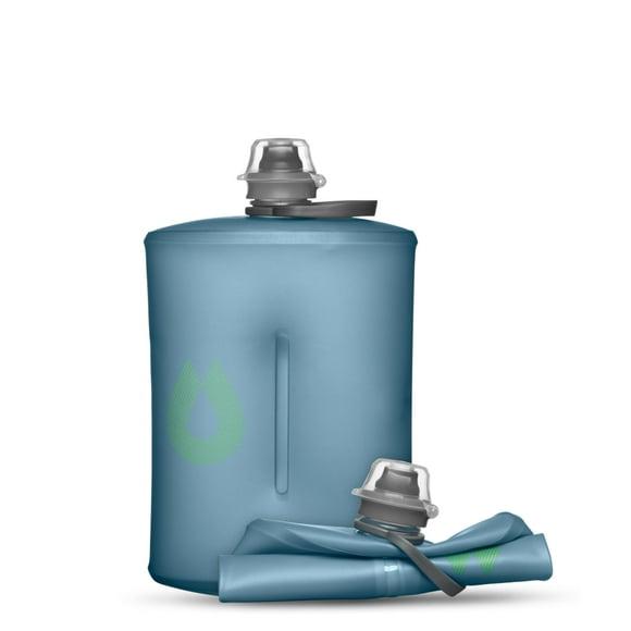 Botella de agua HydraPak Stow de 1 litro, ultraligera y plegable