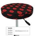 thumbnail image 4 of Lsque Red Beautiful Lips Pattern Round Bar chair cushion covers Velvet Fabric Premium Comfort Protects from Scratches and Stains for 14-17 Inch Chair-12 inch, 4 of 7