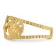thumbnail image 3 of 14k Yellow Gold Starfish Adjustable Toe Ring Open Midi, 3 of 9