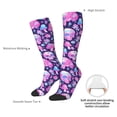 thumbnail image 6 of Zufioo Skull Rainbow Mushroom Print Long High Thigh Socks Knee-High Warm Stocking Women Boot Sock Leg Warmer High Socks for Daily Wear, Cosplay, 6 of 6