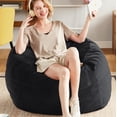 thumbnail image 1 of Sillón Puff Codi 91 cm Negro con Funda Removible, 1 of 7