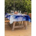thumbnail image 3 of Outdoor Tablecloth with Umbrella Hole for Patio/Picnic/Party/Camping, Purple Marble Stone Waterproof Table Cloth Rectangle Table Cover Washable, Ink Splash Country Marble Abstract (54"x 80"), 3 of 8